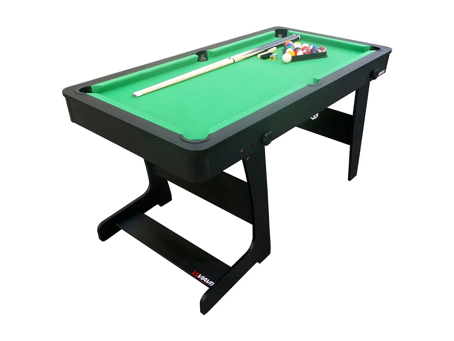 Table de billard pliable - Viavito - Modèle PT100X - Accessoires inclus
