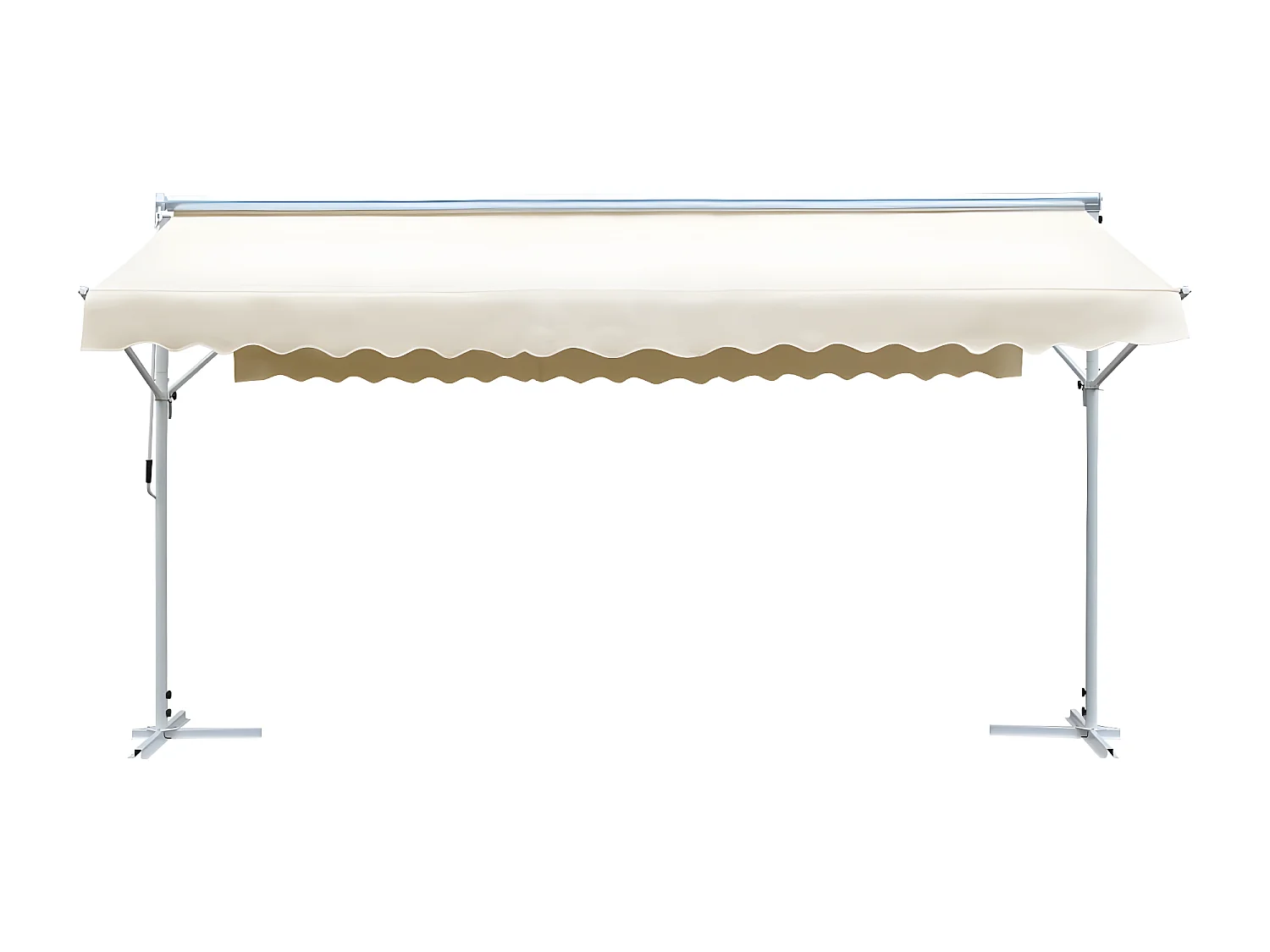 Auvent sur pied 600 x 300 cm Crème
