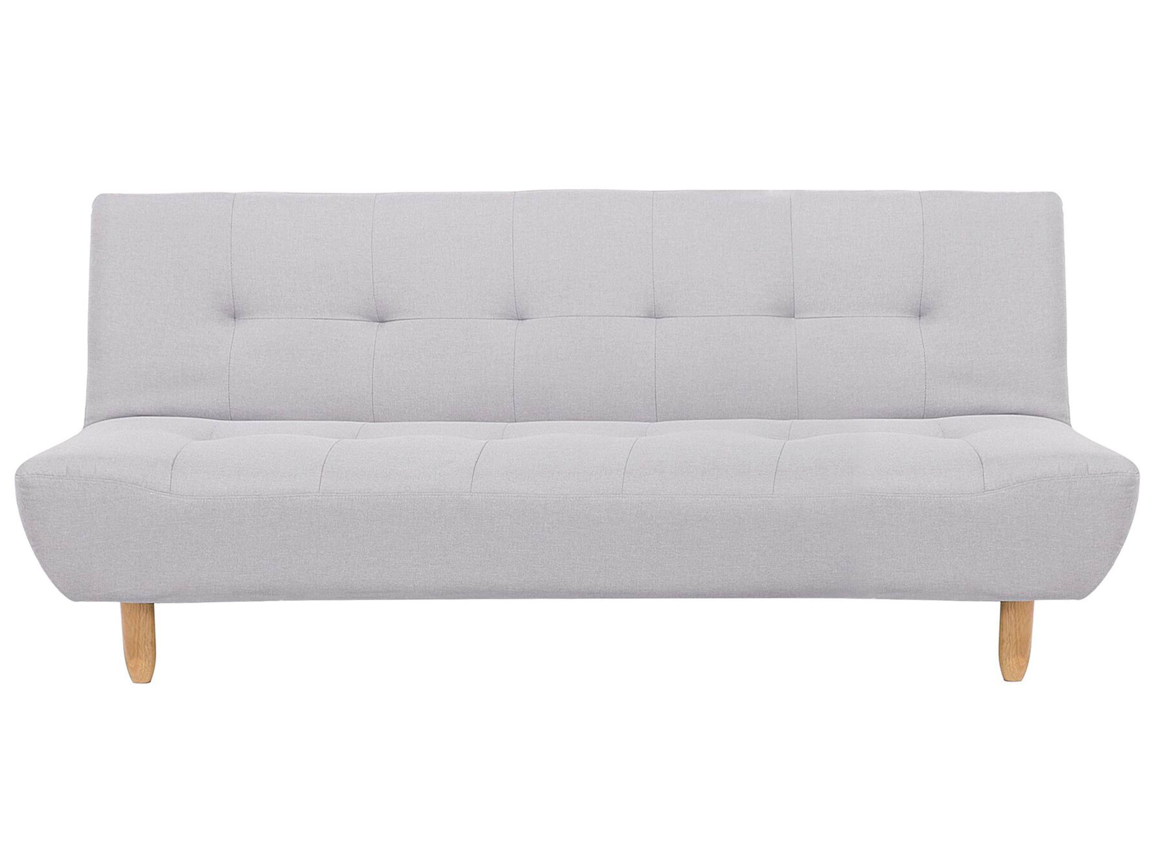 Sofa Bed 3 Seater ALSTEN Fabric Light Grey