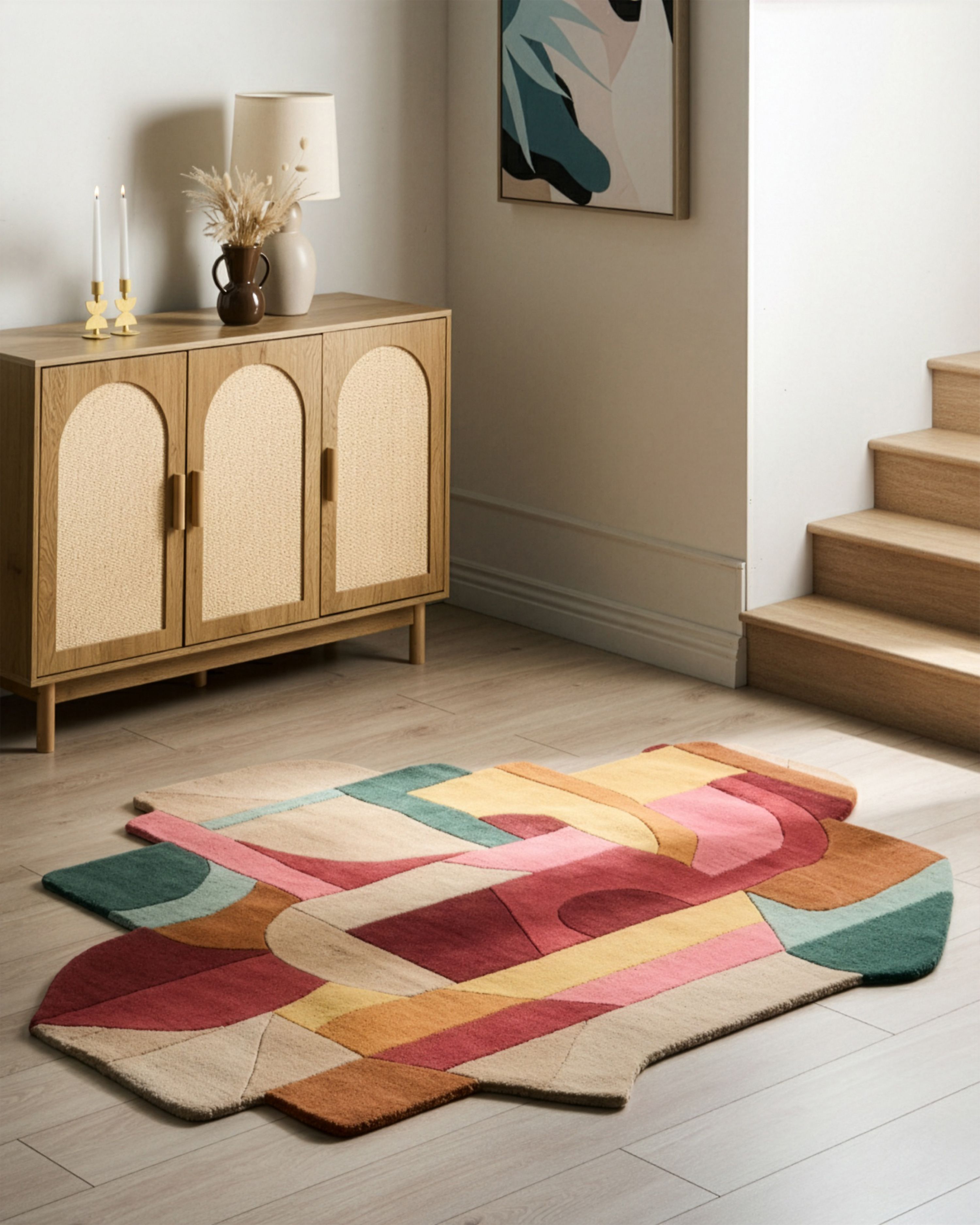 Rug INDORE Multicolour 160 x 200 cm Wool