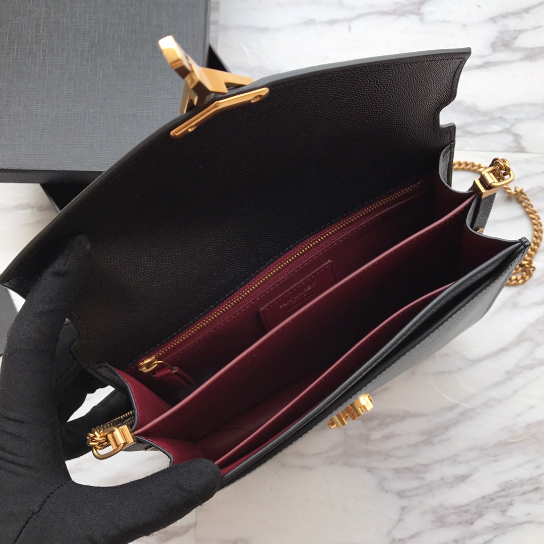 CASSANDRA MONOGRAM CLASP BAG IN OSTRICH1:1High-quality replica