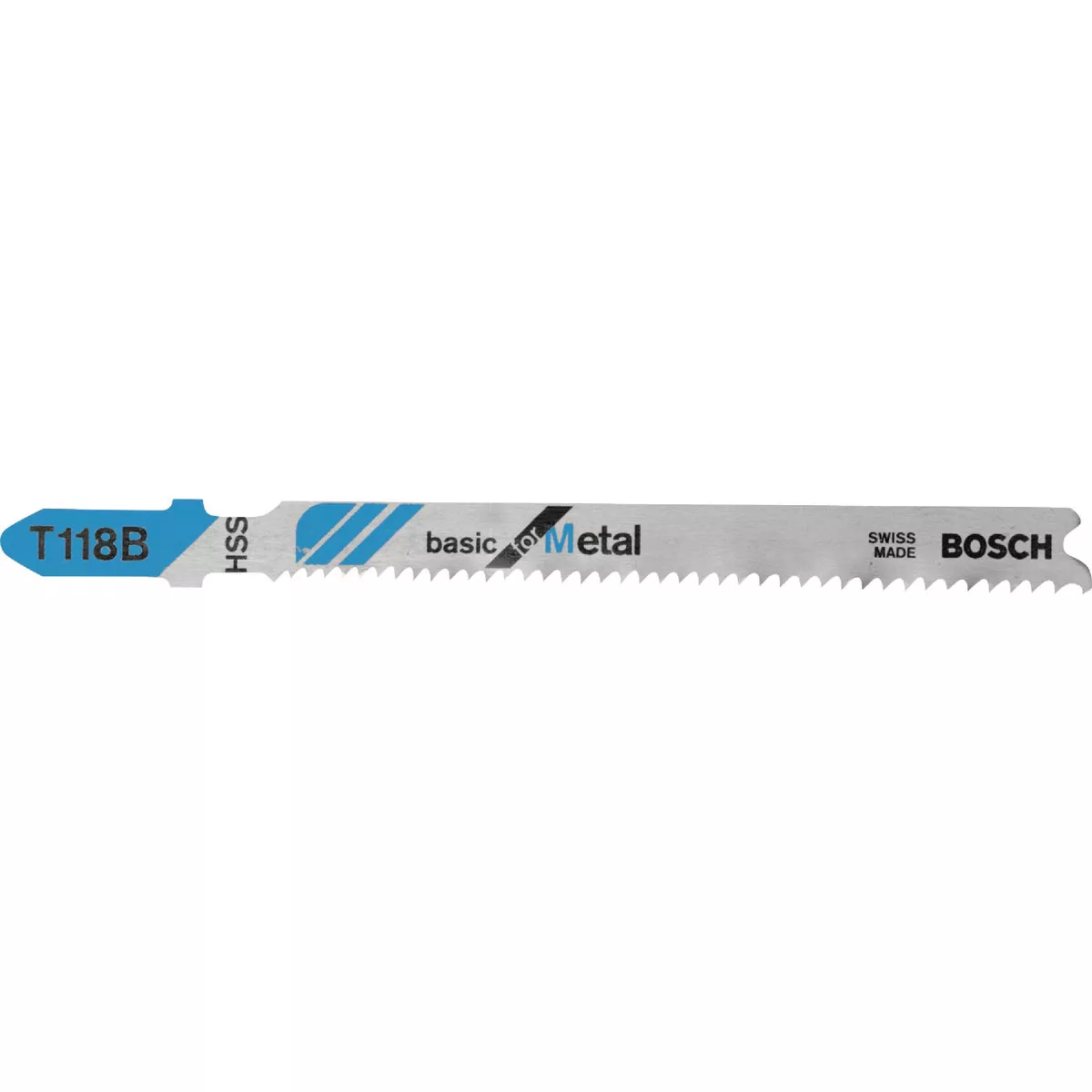 Bosch T-Shank 3-5/8 In. x 11-14 TPI High Speed Steel Jig Saw Blade, Basic for Metal (5-Pack)