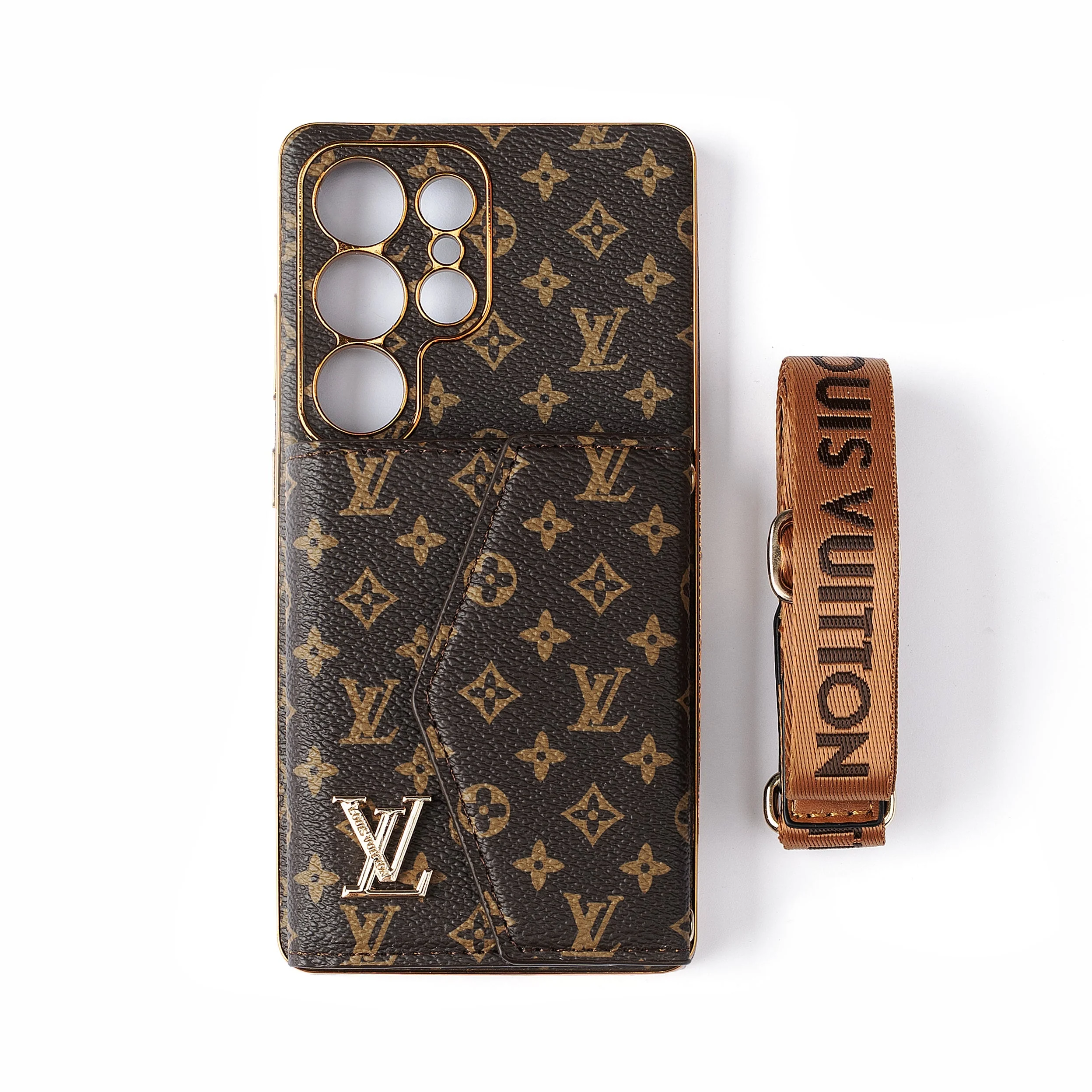 Advanced Leather Samsung Phone Case with Wallet and Strap. - Wholesale & Influencer