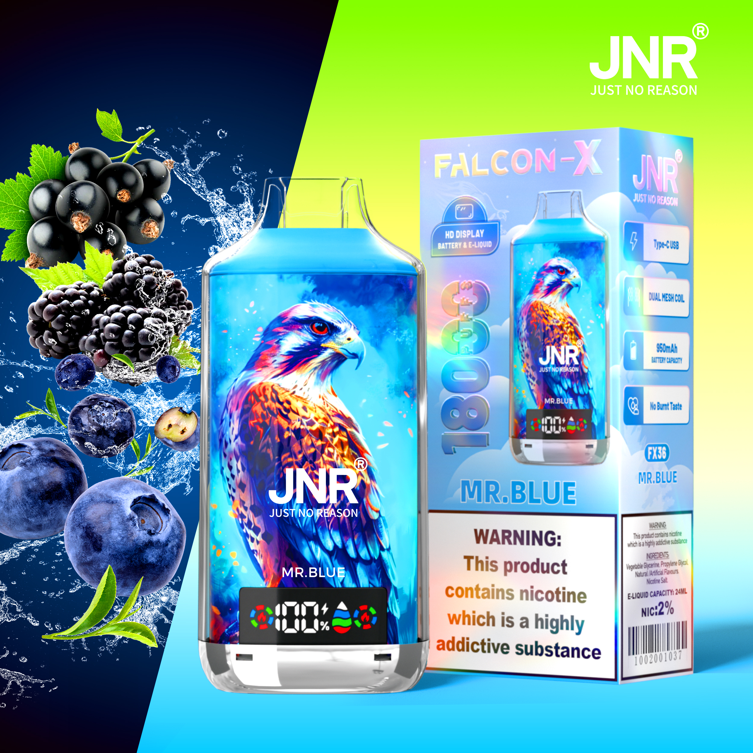 JNR Falcon X 18000 Puffs
