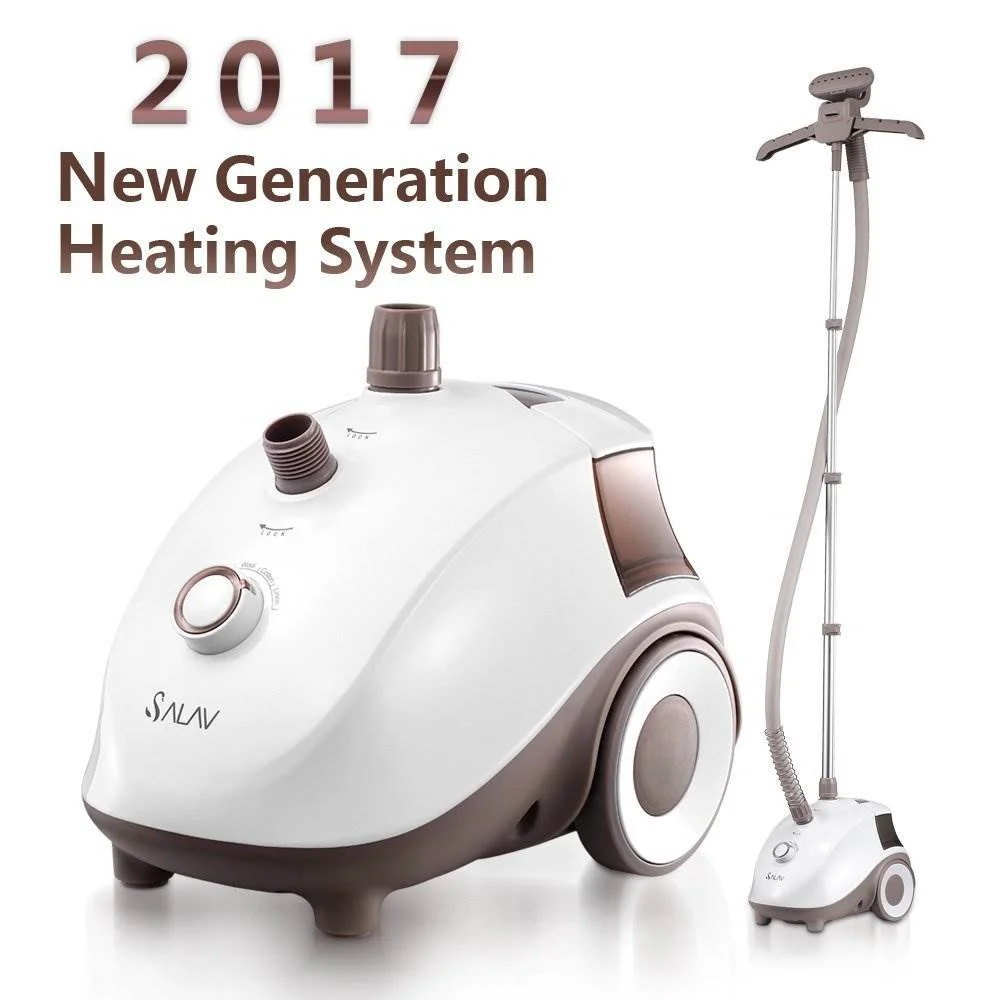 Salav 1500 Watts Adjustable Home Commercial Fabric Iron Garment Steamer, White
