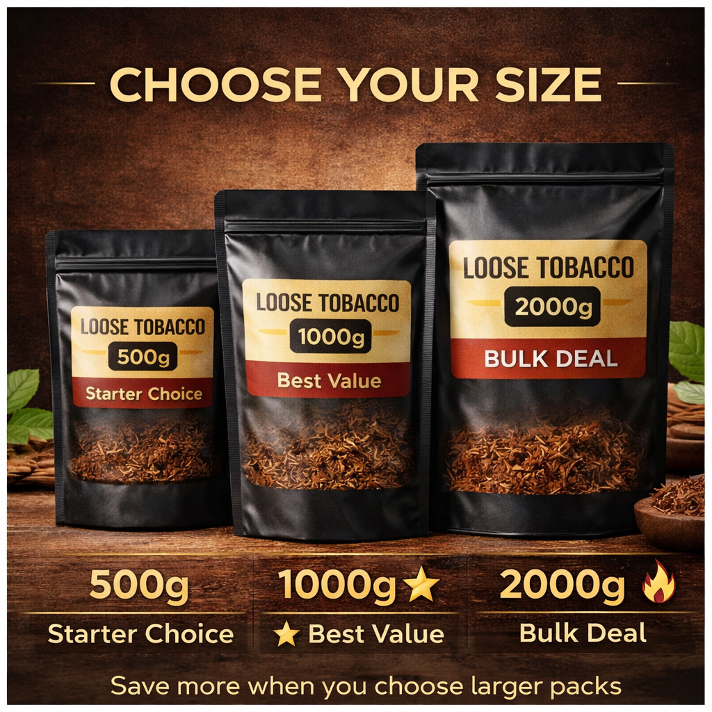 Loose Organic Tobacco Smooth and Pure