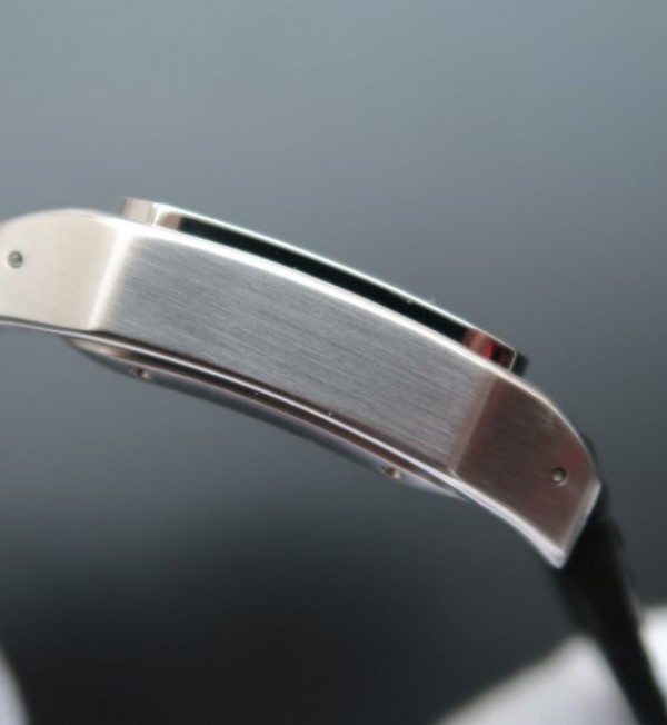 Replica Cartier V6 Santos 100 W20106X8 36mm White Dial Black Leather Strap A2824 - Top club
