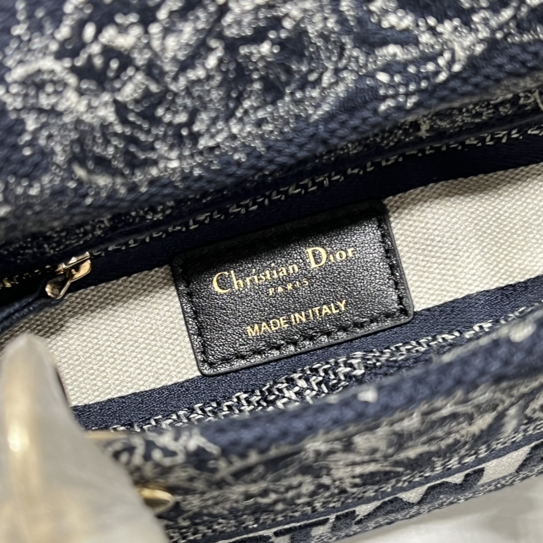 Mini Lady D-Lite Bag Black  For Women 6.5in/17cm1:1High-quality replica