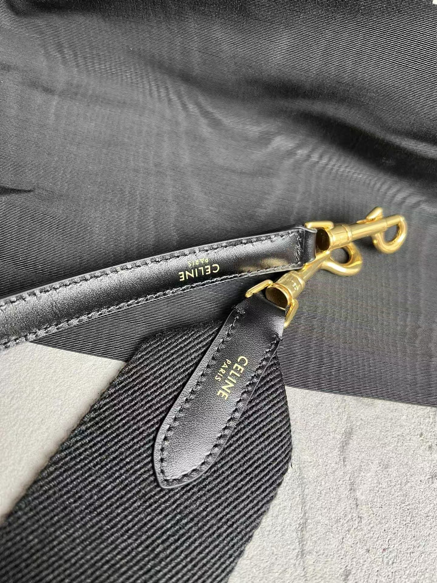 Celine Black Mini 16 in Satinated Calfskin Bag1:1High-quality replica