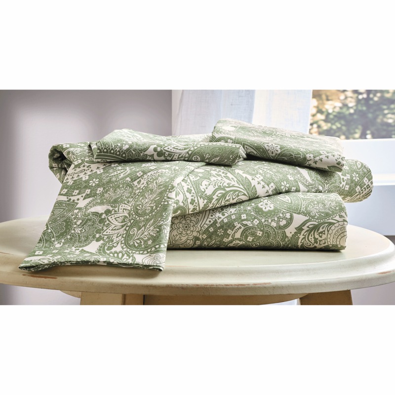 Distressed Paisley Microfiber Sheet Set - MIDNIGHT VELVET CATALOG