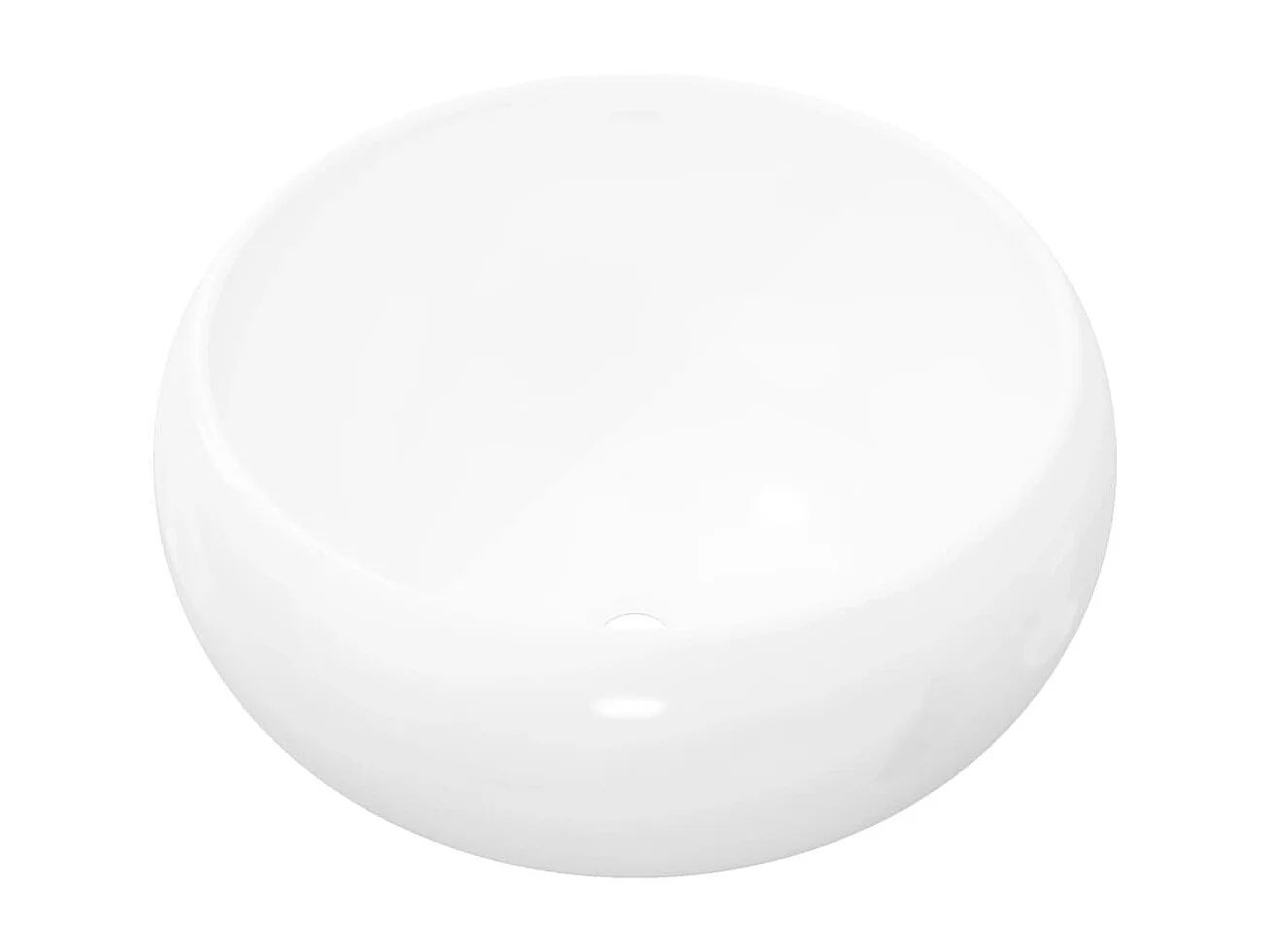 Vasque ronde Céramique Blanc 40 x 15 cm WVGQ1438