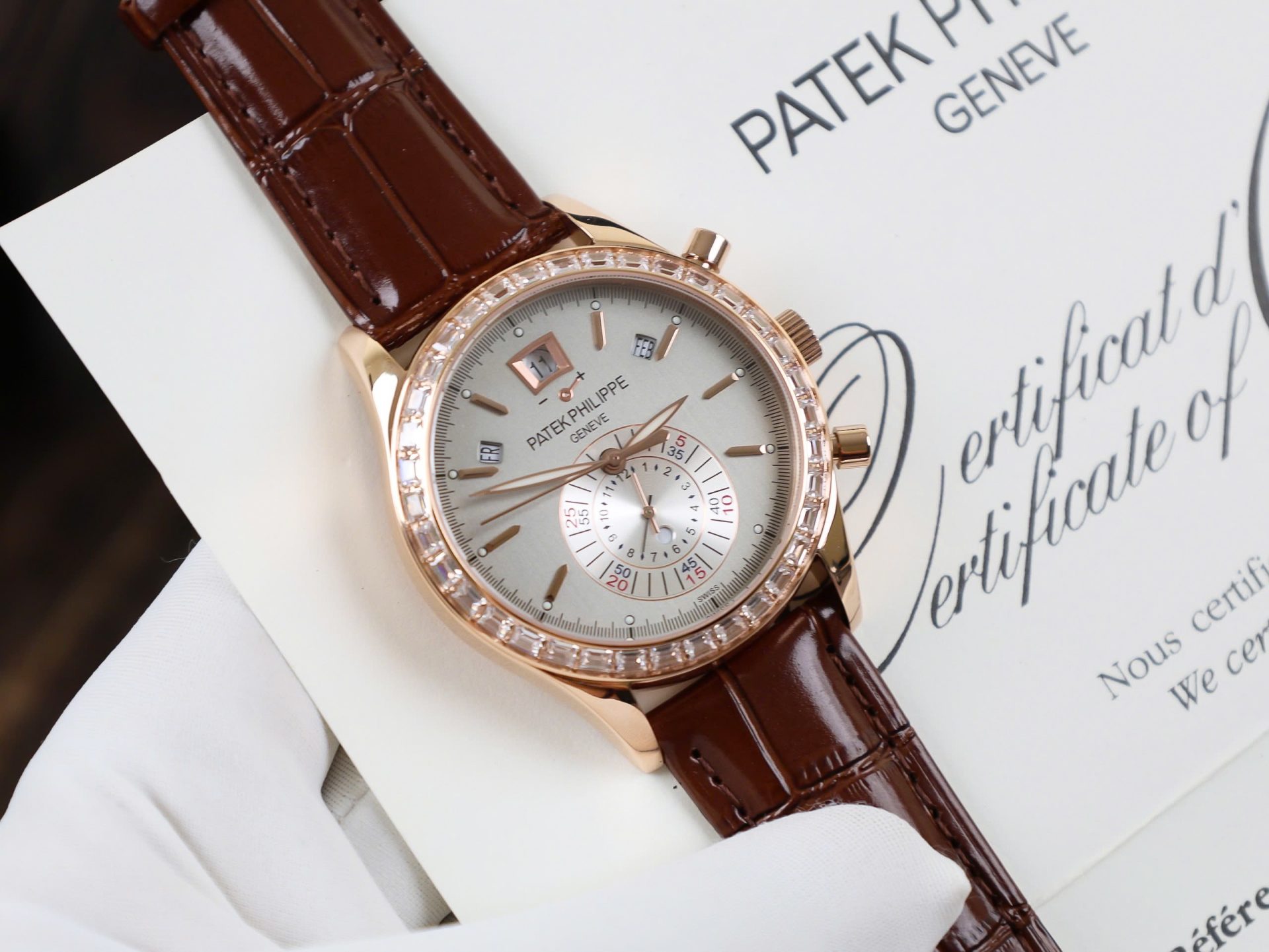Patek Philippe Replica Watch Complications 5961R Rose Gold TW Factory 40.5mm - Elite Watch Atelier