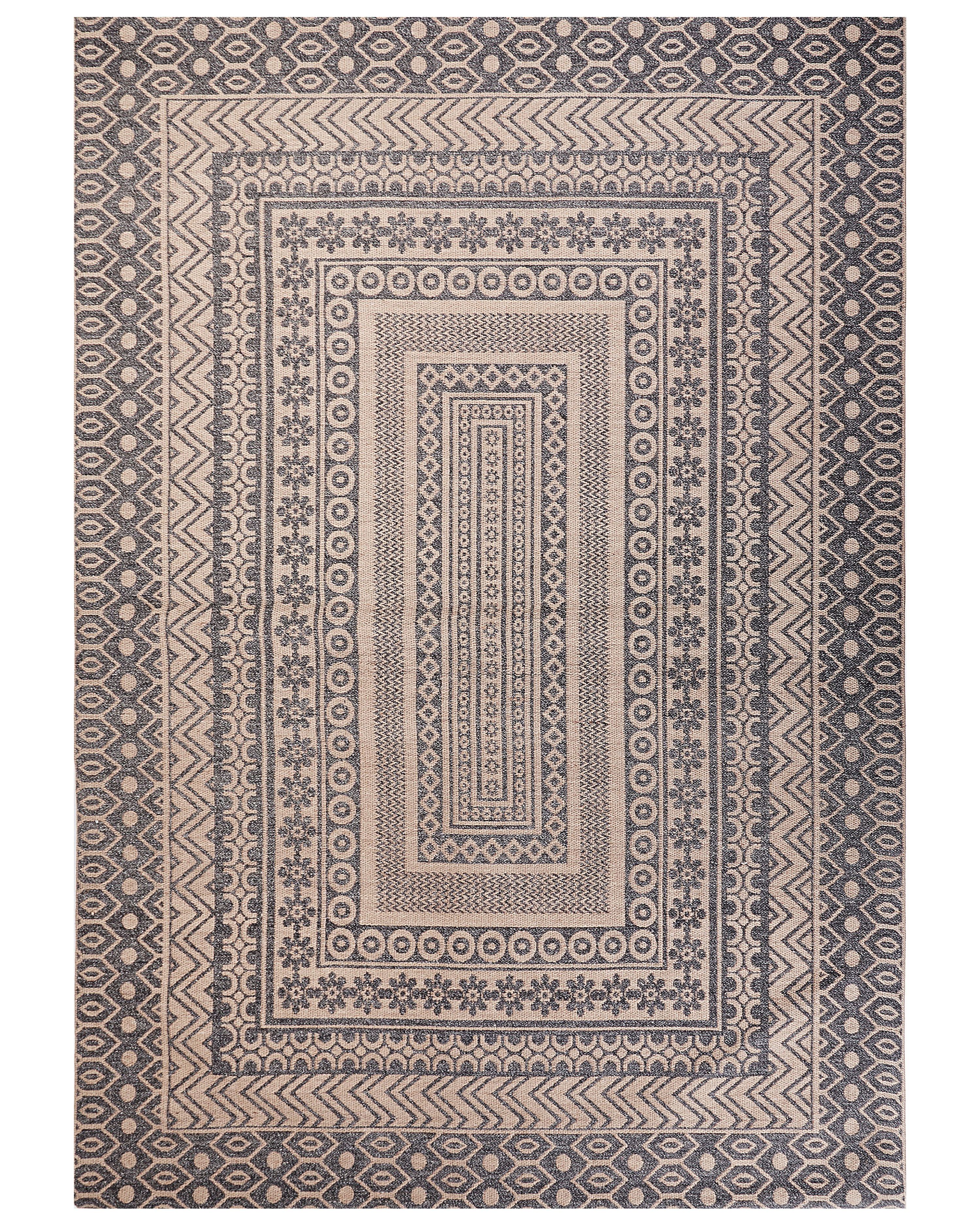 Rug BAGLAR Grey 160 x 230 cm Jute