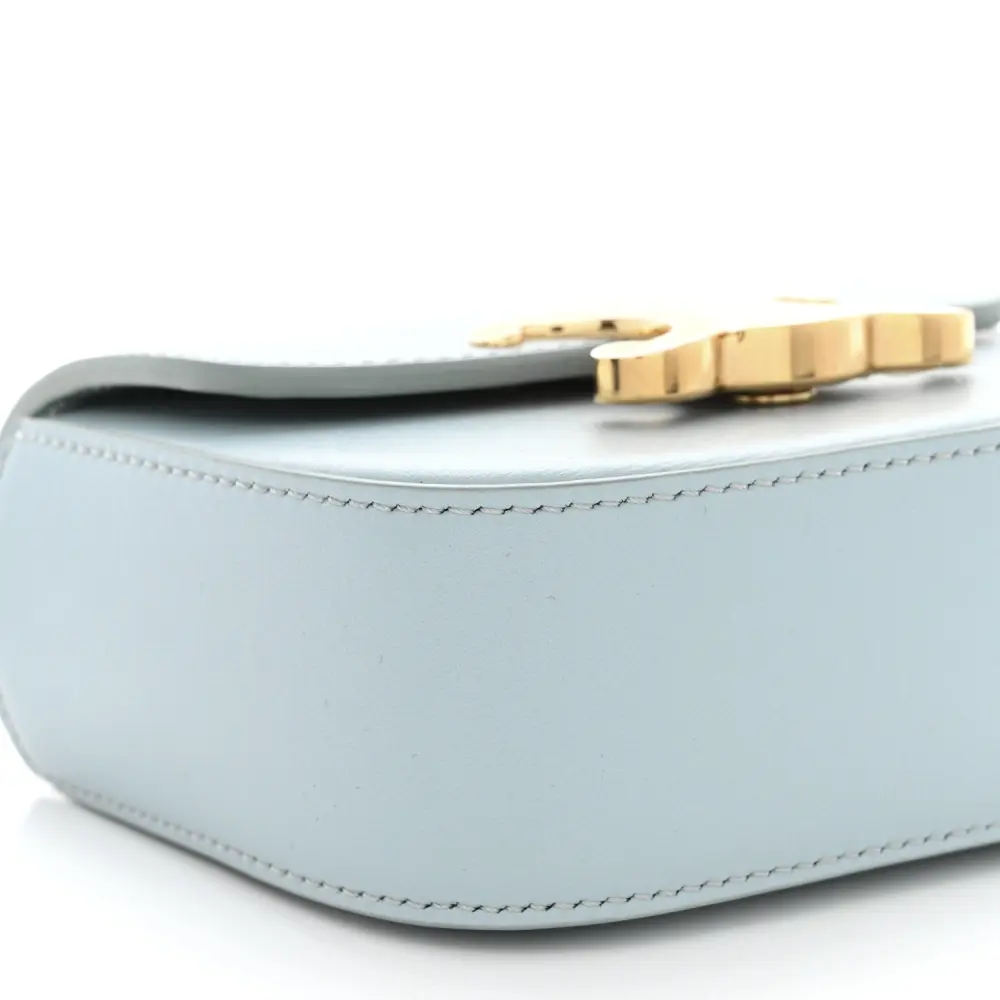 Superfake Handbags—Celine Soft Blue Mini Triomphe with Gold Hardware1:1High-quality replica