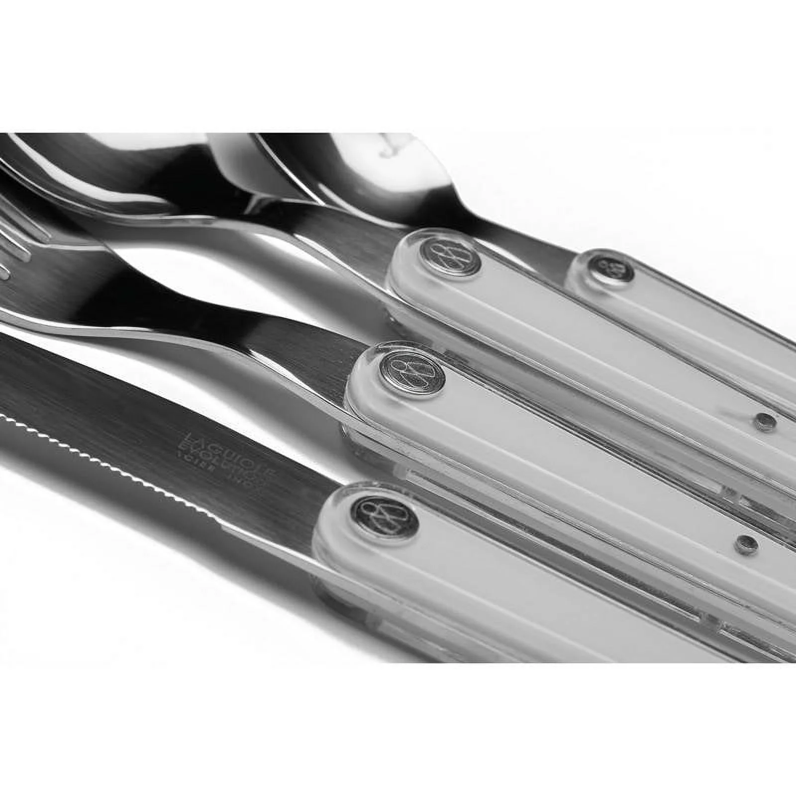 Laguiole Sens 16-Piece Flatware Set - White