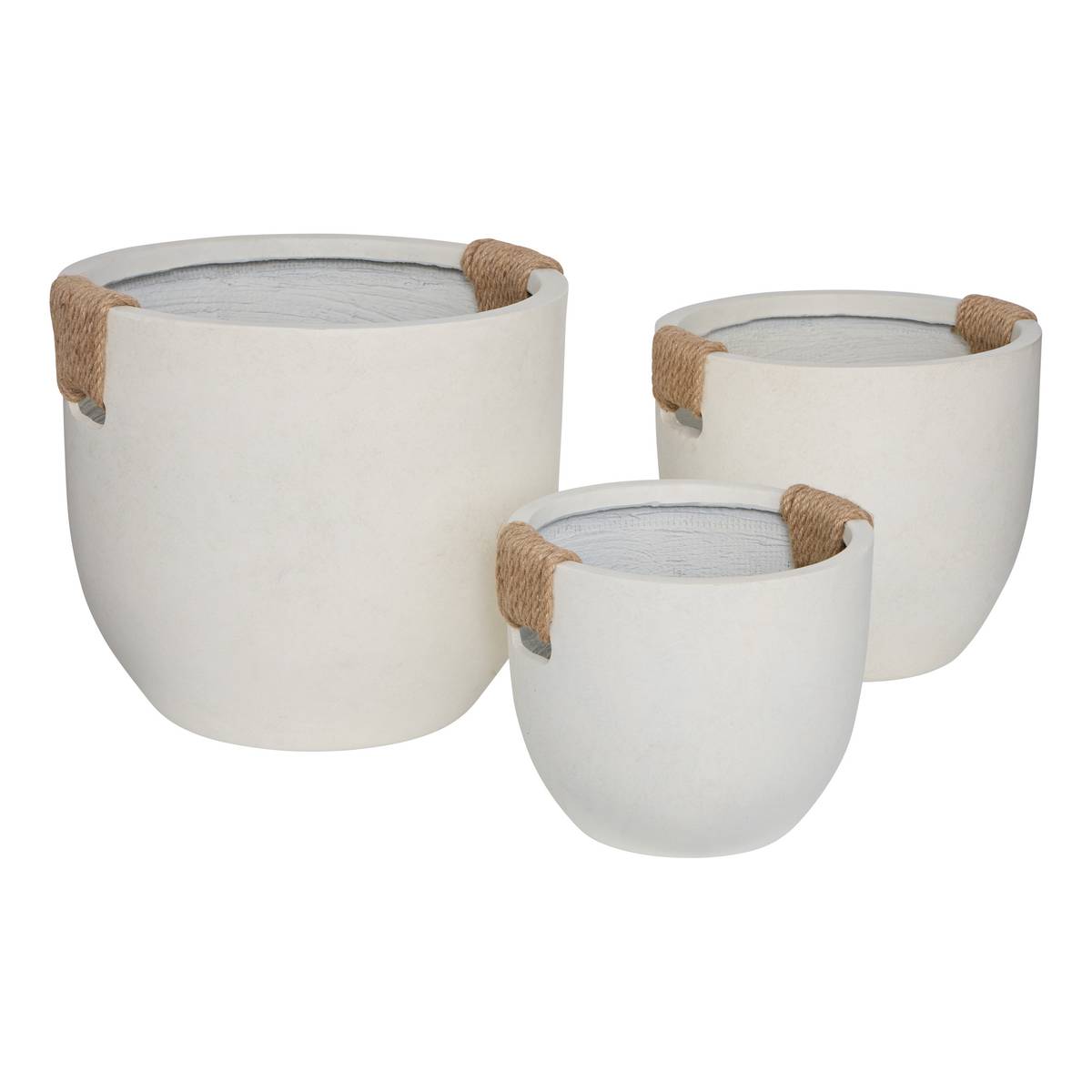 Flower Pot "Sien" White, D.30/38/47 cm