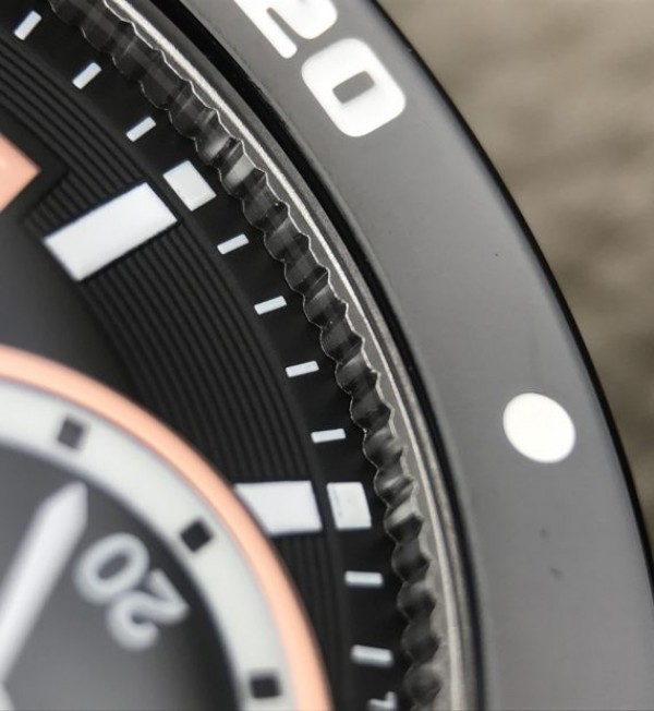 Replica Cartier JJF Calibre De Cartier Diver SS Black Dial RG Bezel Black Rubber Strap A23J - Top club