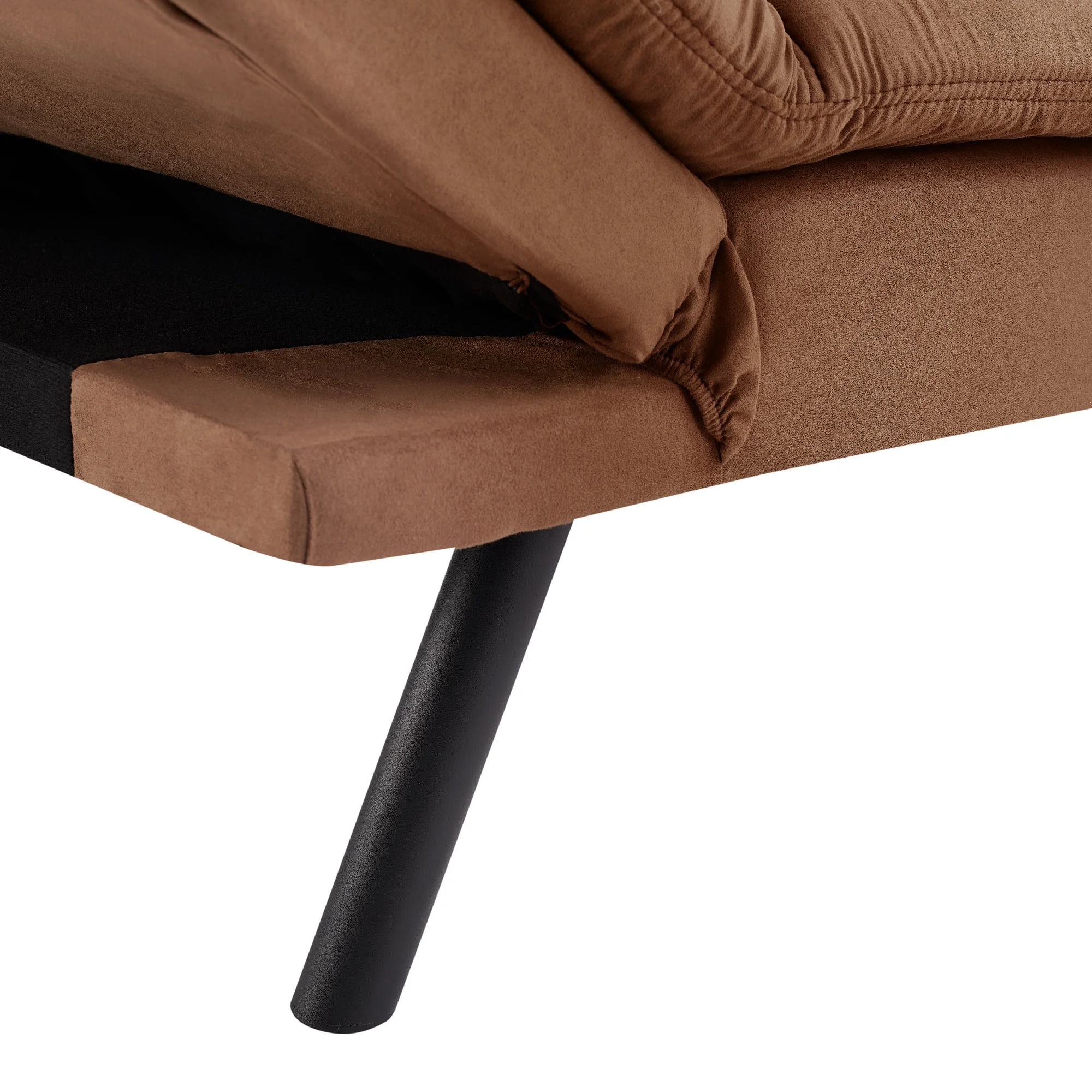 Mainstays Memory Foam Futon with 72",Black - Image 35