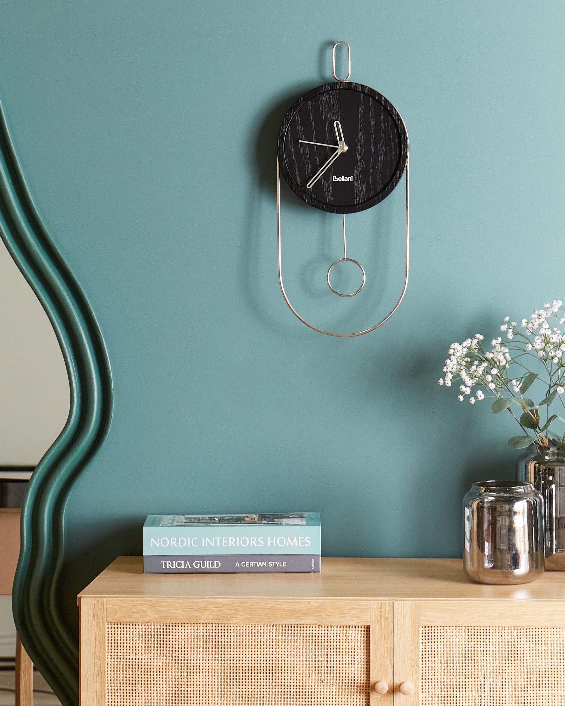 Wall Clock SIERRE 20 cm Black