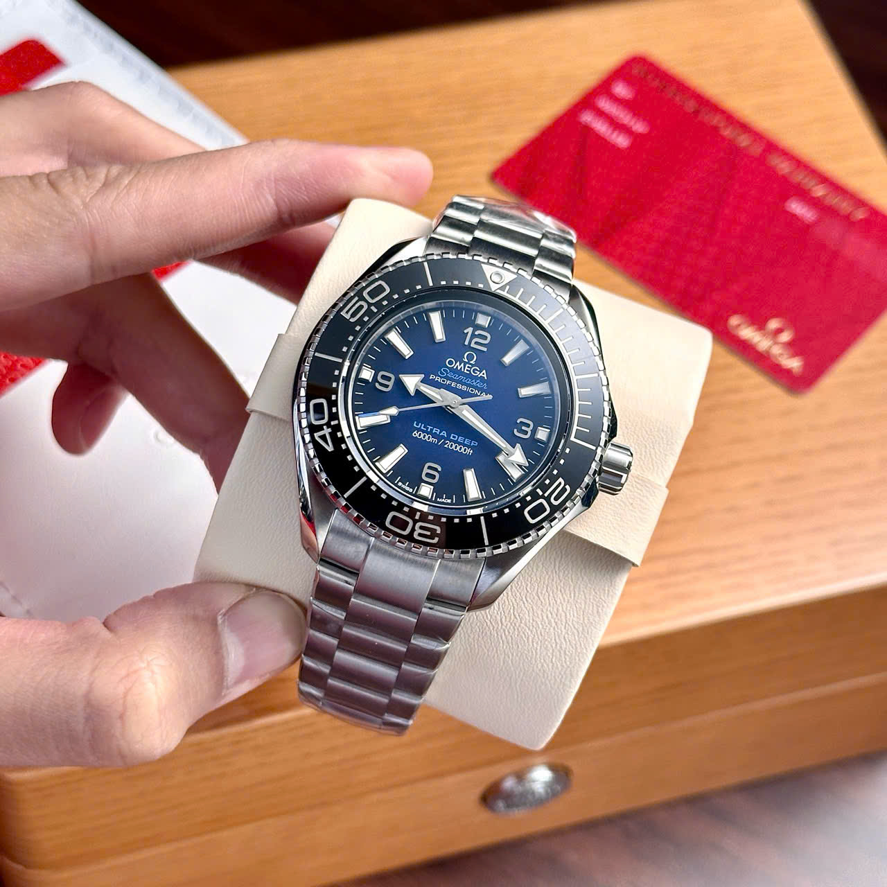 Omega Seamaster Planet Ocean 6000M Ultra Deep Replica Watches Blue Dial VSF 45.5mm - Top club