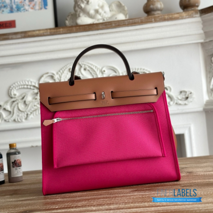 Hermès Herbag Zip 31 Bag | 31x25x10 cm | Luxury Canvas & Leather Shoulder Bag for Women | Spacious Everyday Hermès Tote1:1High-quality replica