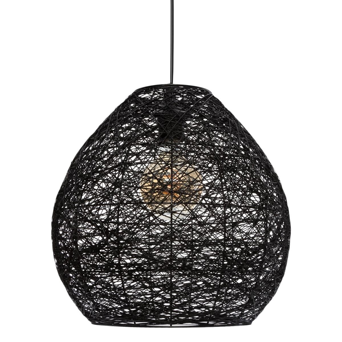 Suspension lamp "Mona" Black, D.34 cm