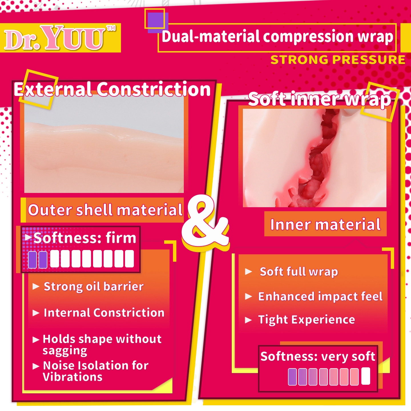soft modified TPE male masturbator with smooth rebound low oiliness and no odor