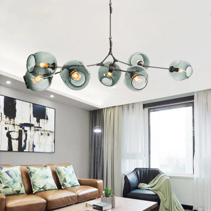 Sputnik Hanglamp met Glazen Bubbels - moderne uitstraling - unieke bubbels - sfeervolle verlichting -