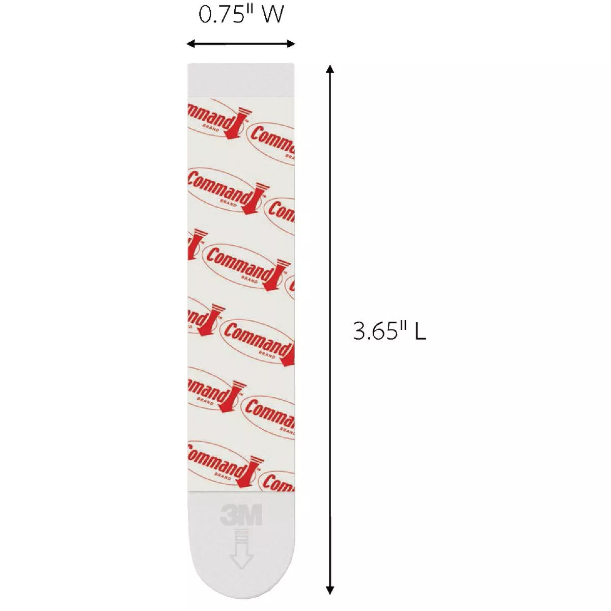 Command Large Adhesive Strips, White, 8 Strips