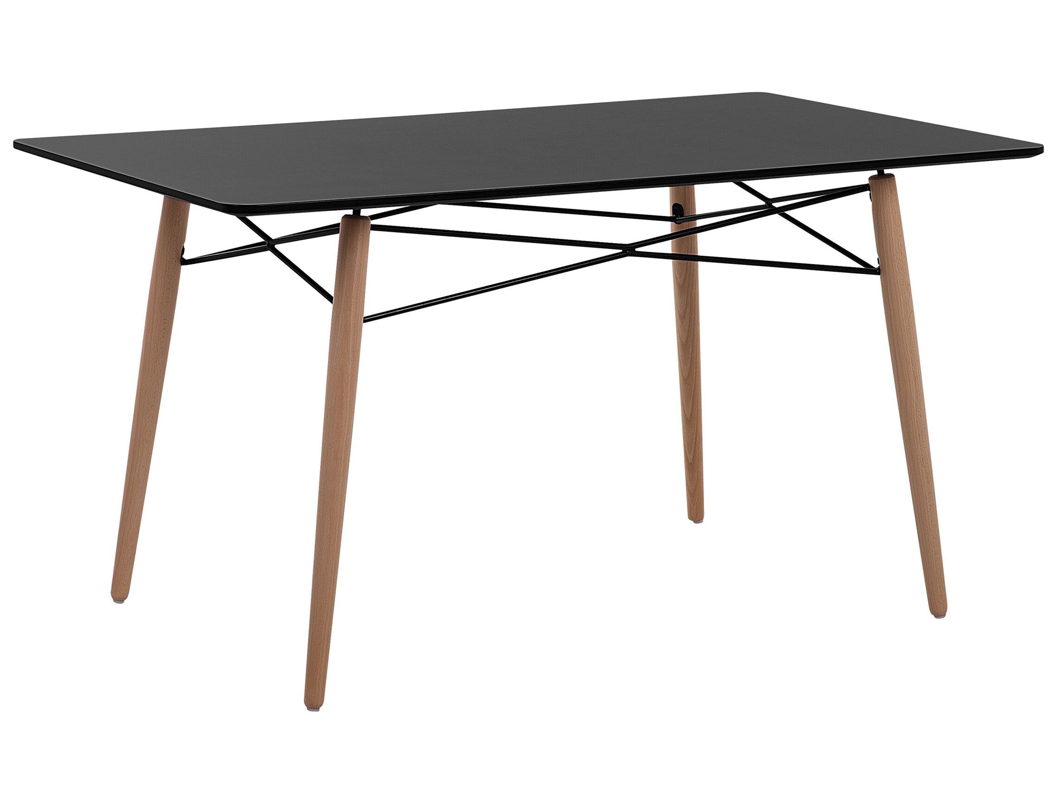 Dining Table BIONDI Black Beech 140 cm 80 cm