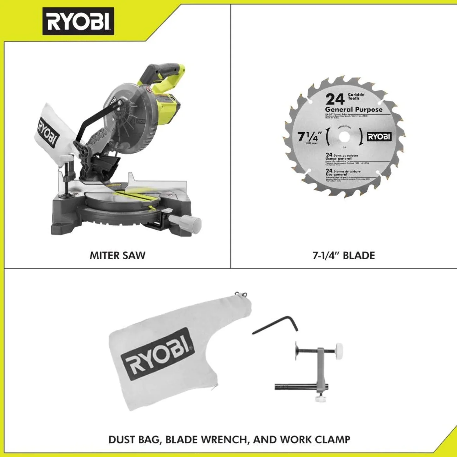 Ryobi Miter Saws Power Saw, 5100 RPM - Image 2
