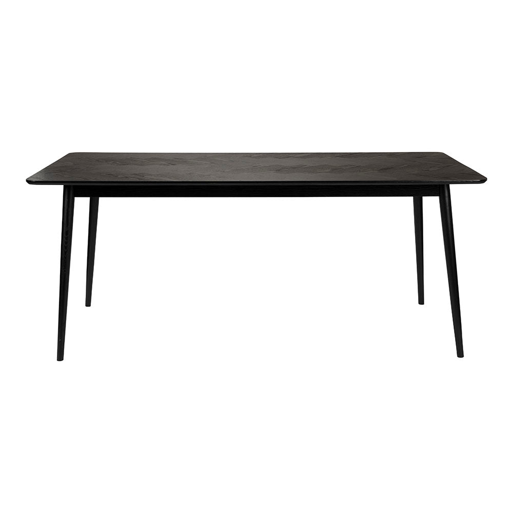 Blokker Fabio Eettafel Visgraat - 160 x 80 cm - Zwart