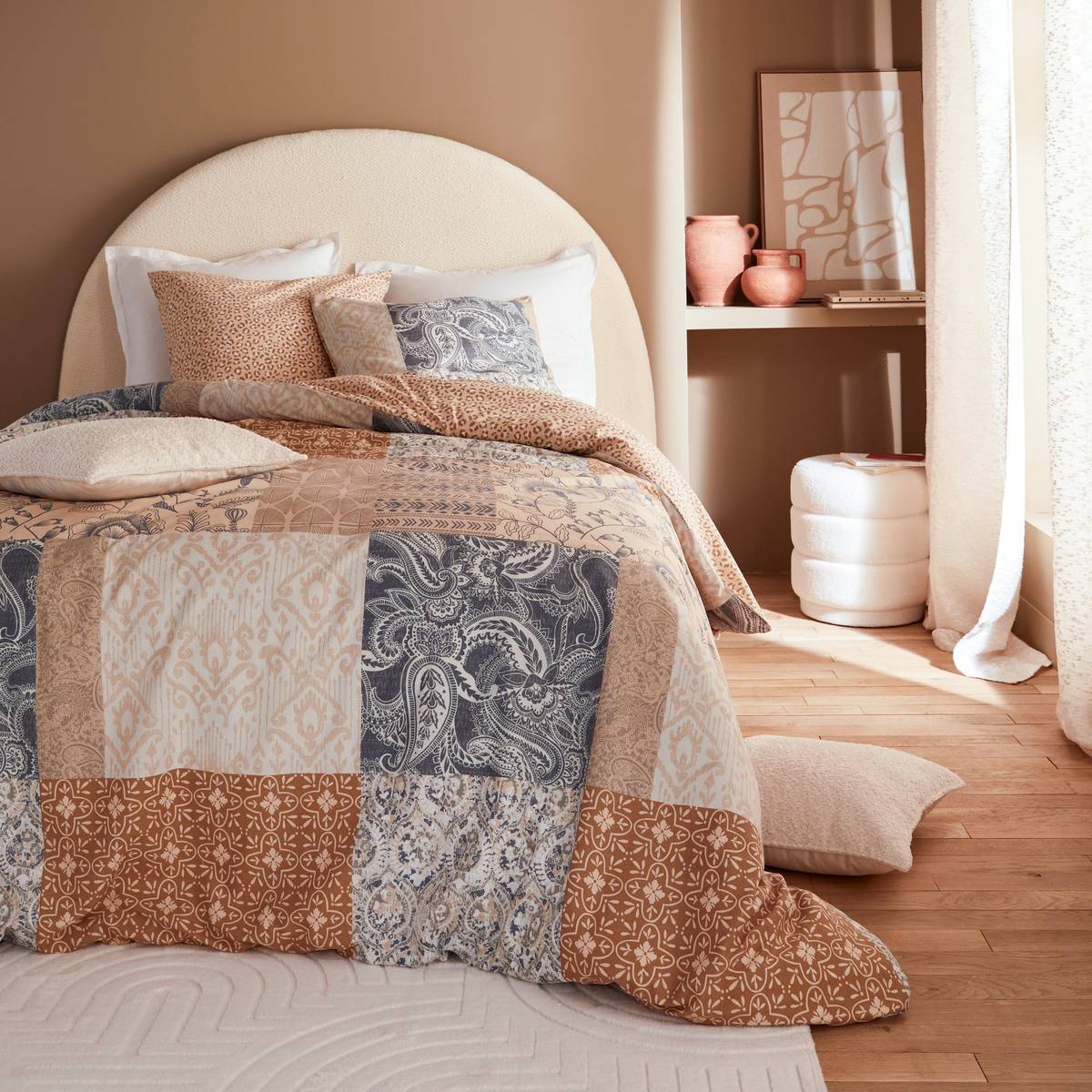 Printed bedding set "Aiden" Multicolor, 240x220 cm