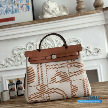 Hermès Herbag Zip 31 Bag | 31x25x10 cm | Luxury Canvas & Leather Shoulder Bag for Women | Spacious Everyday Hermès Tote1:1High-quality replica