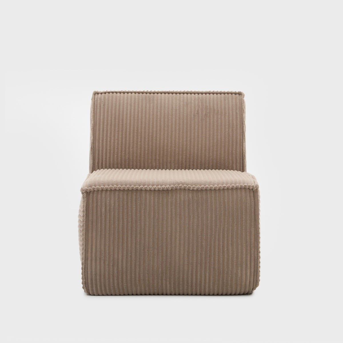 Fotel modułowy LYKKE ciemnoszary piankowy sztruksowy 73x88x73 cm