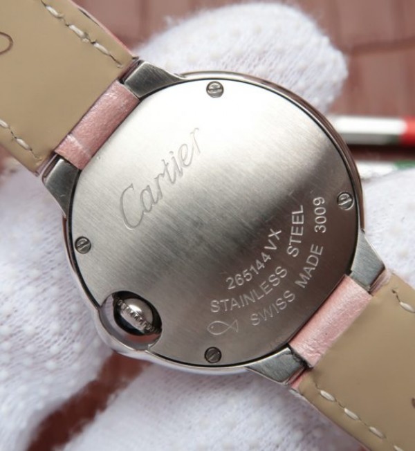 Replica Cartier Ballon Bleu 28mm SS Diamonds Bezel White Dial Ronda Quartz - Top club