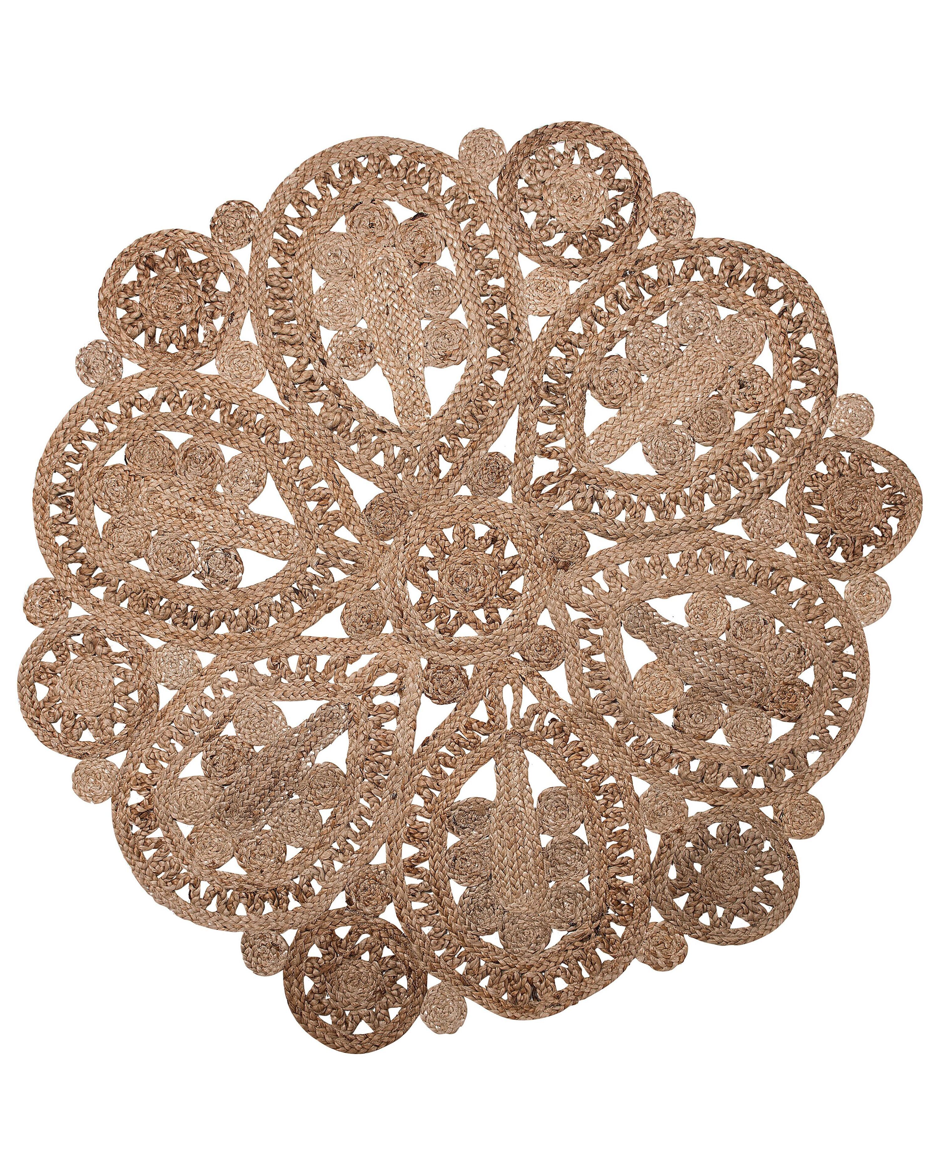 Rug BUCAK Beige ø 120 cm Jute