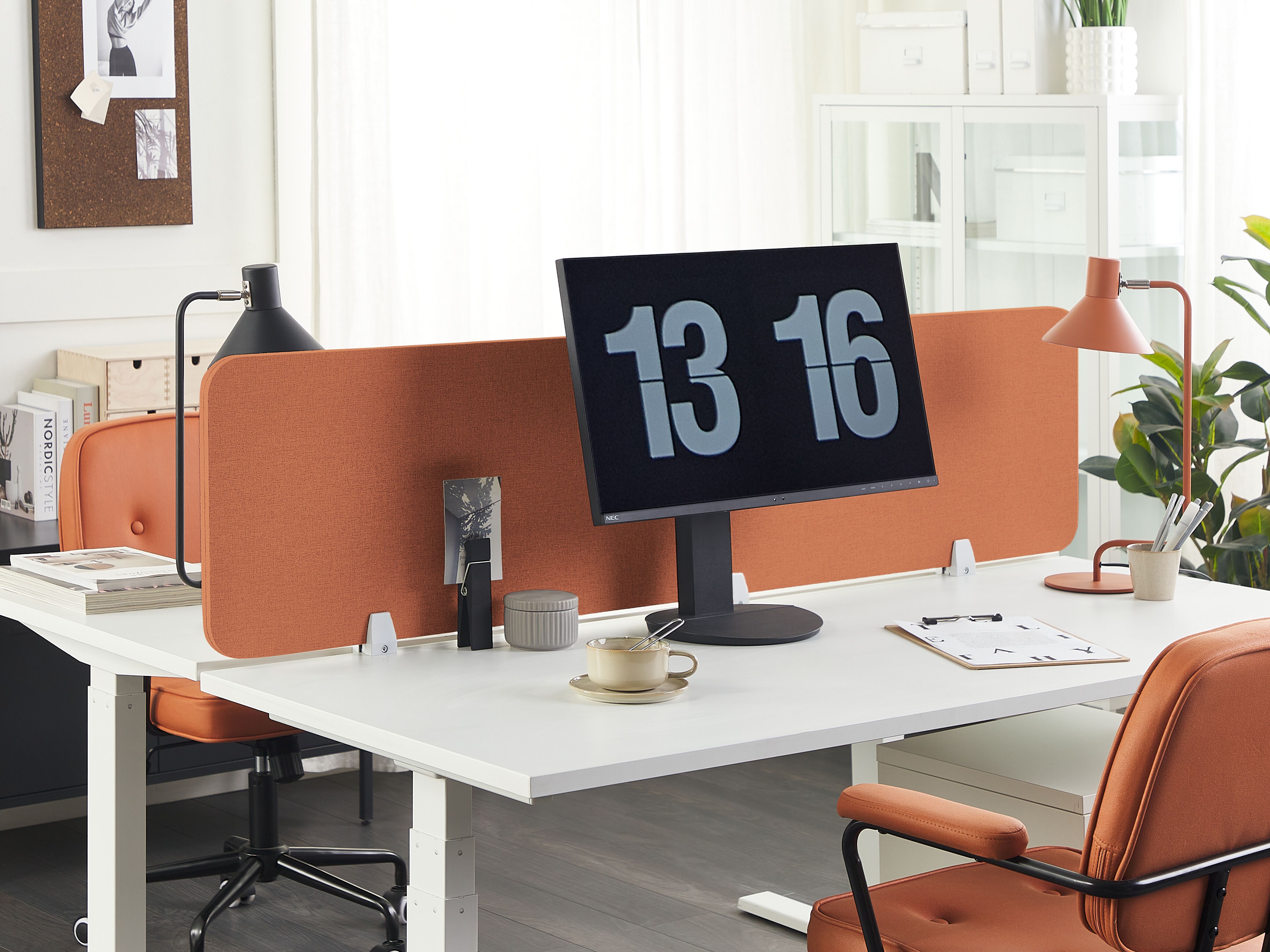 Desk Screen WALLY Light Red