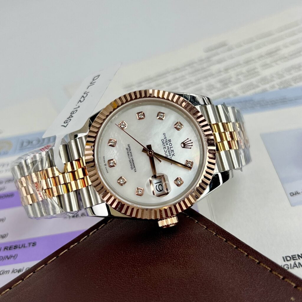 Rolex Replica Watch DateJust 126331 Dial Mother Of Pearl Gold Wrapped GM Factory 41mm - Elite Watch Atelier