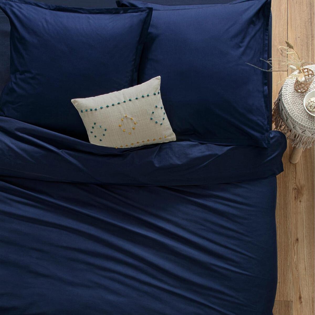 Fitted sheet, cotton Ink Blue, 160x200 cm