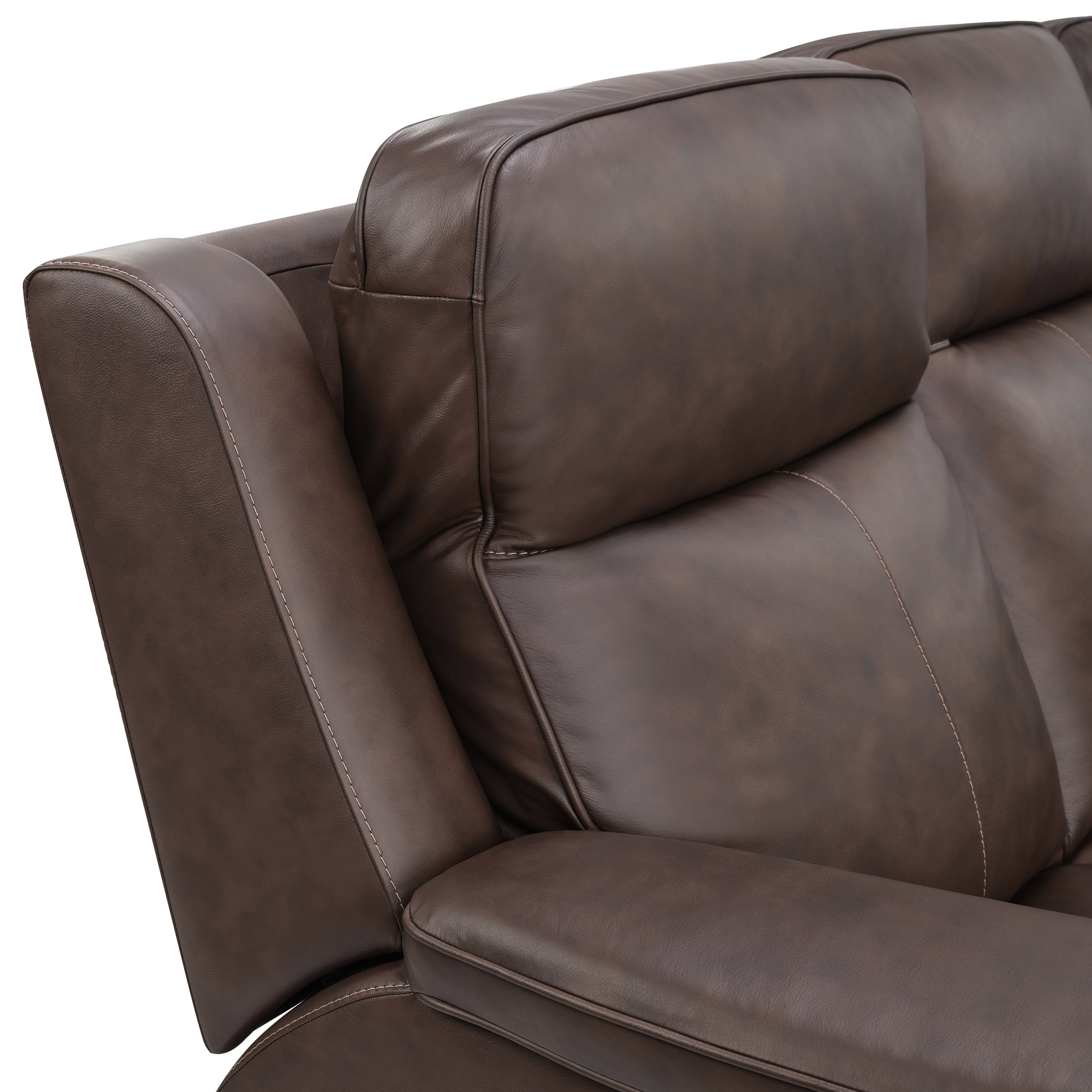 Flexsteel Griffin Italian Leather Power Reclining Sofa with Power Headrests - Image 4