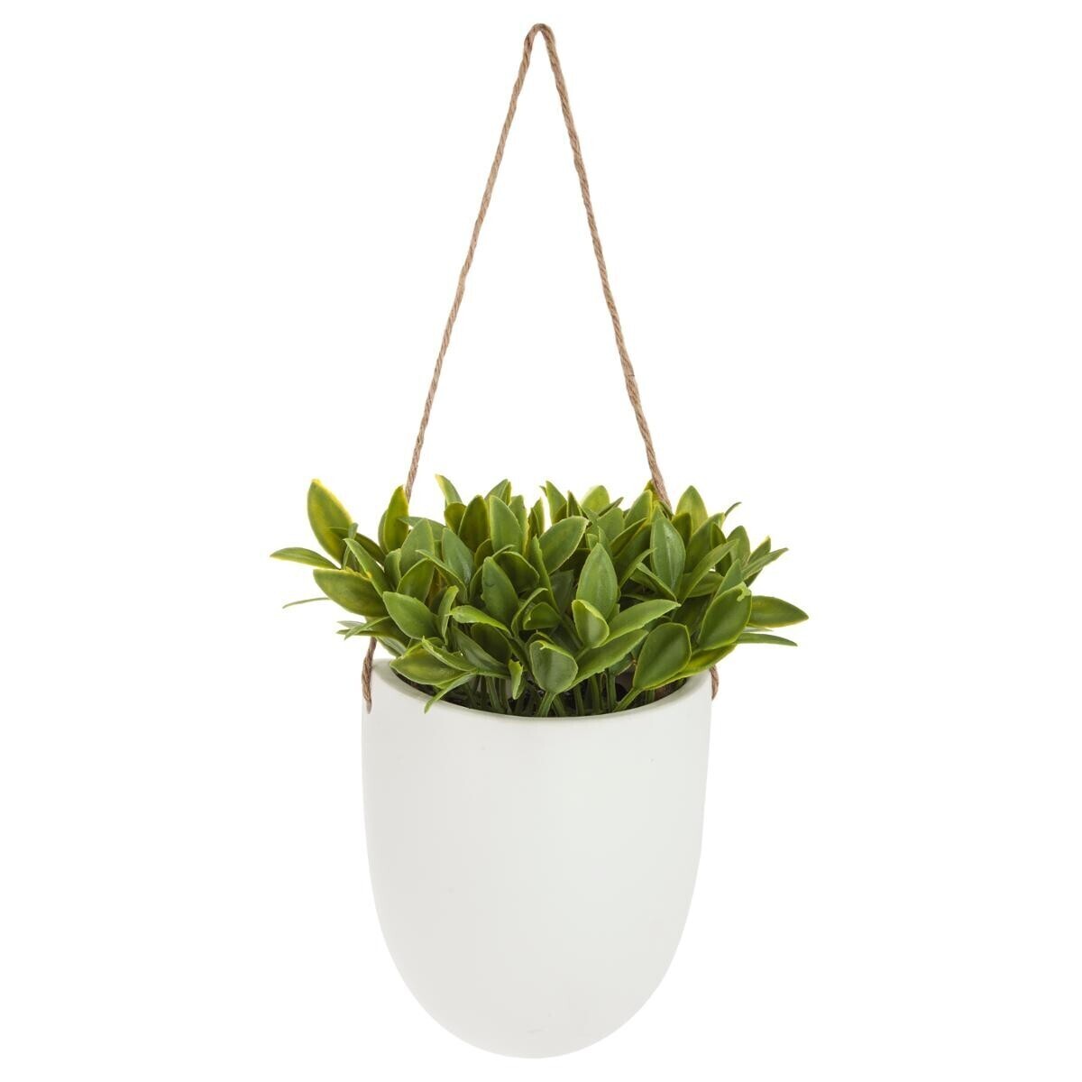 Artificial plant for hanging Ceramic pot, H.20 cm