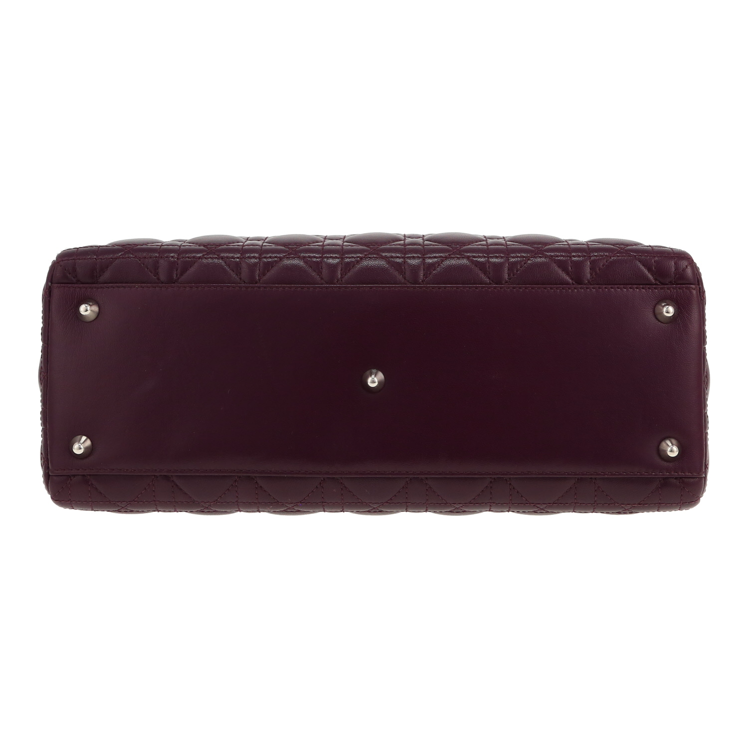 Dior Lady Dior handbag in purple leather cannage1:1High-quality replica