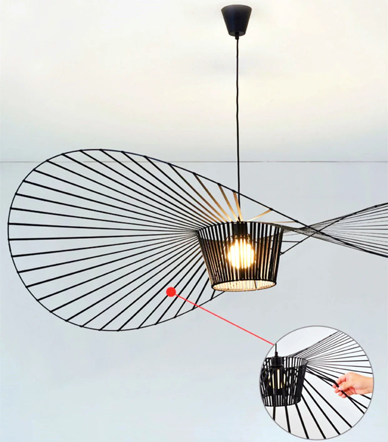 SchaduwStijl | Zwarte Hoed Hanglamp
