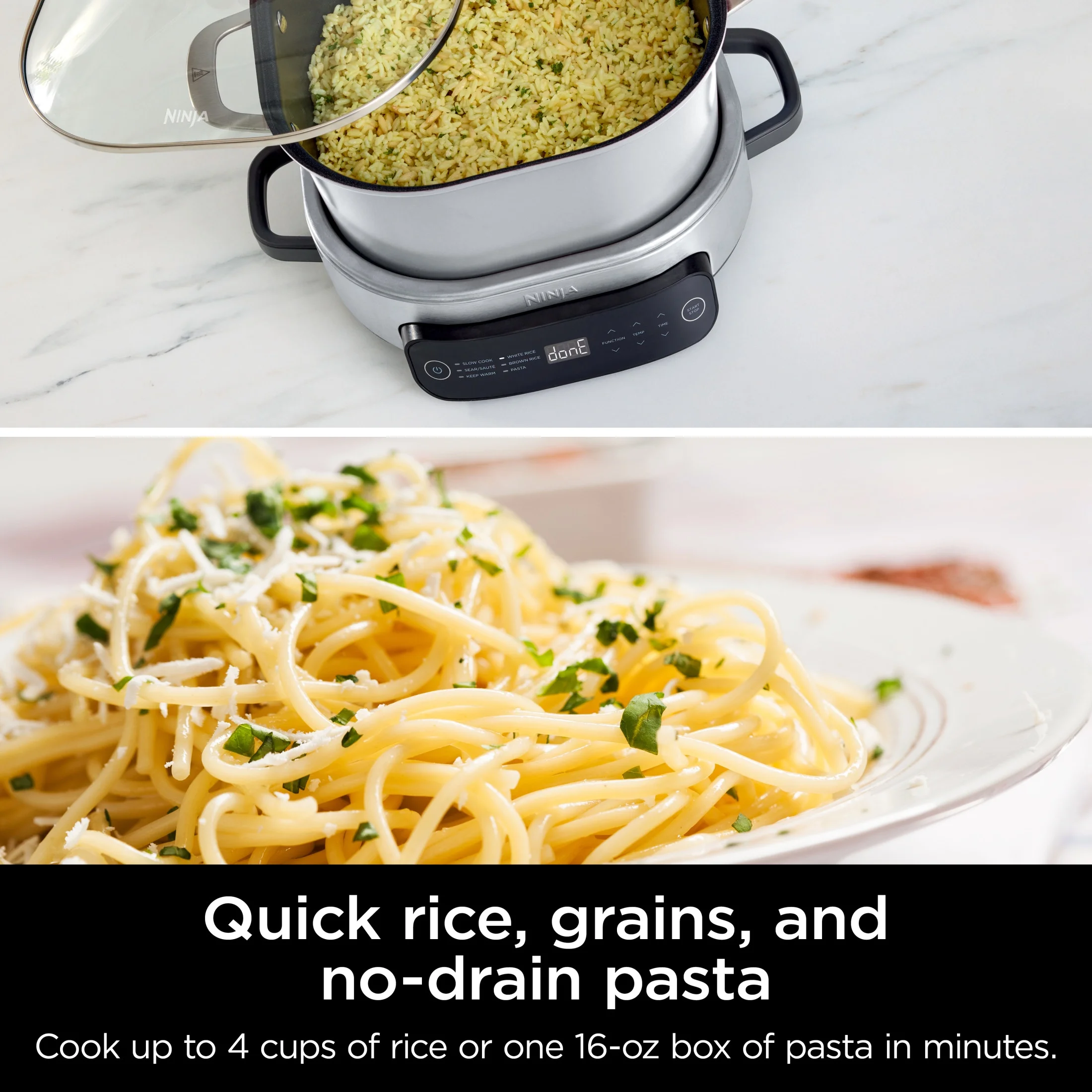Ninja Foodi 6.5 qt Everyday PossibleCooker, Stainless Steel/White, Multi Cooker, Slow Cooker, MC1100 - Image 4