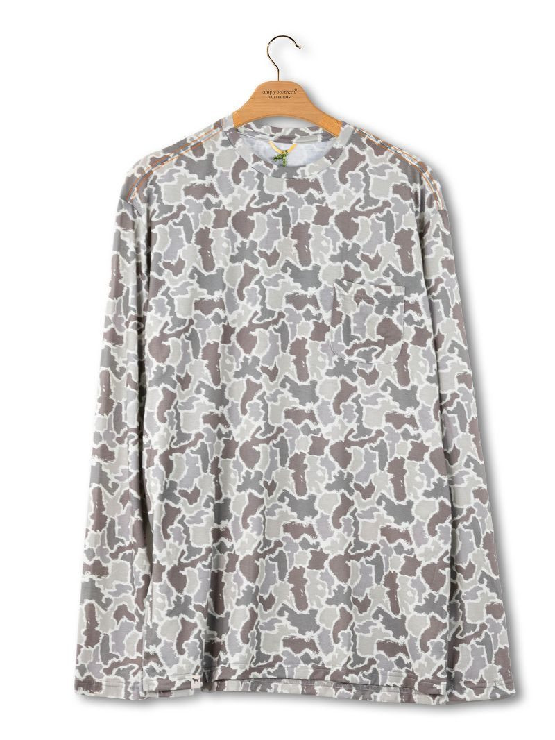 0126-MN-TEE-LS-CAMO-GRYCMO - Simply Southern Outlet