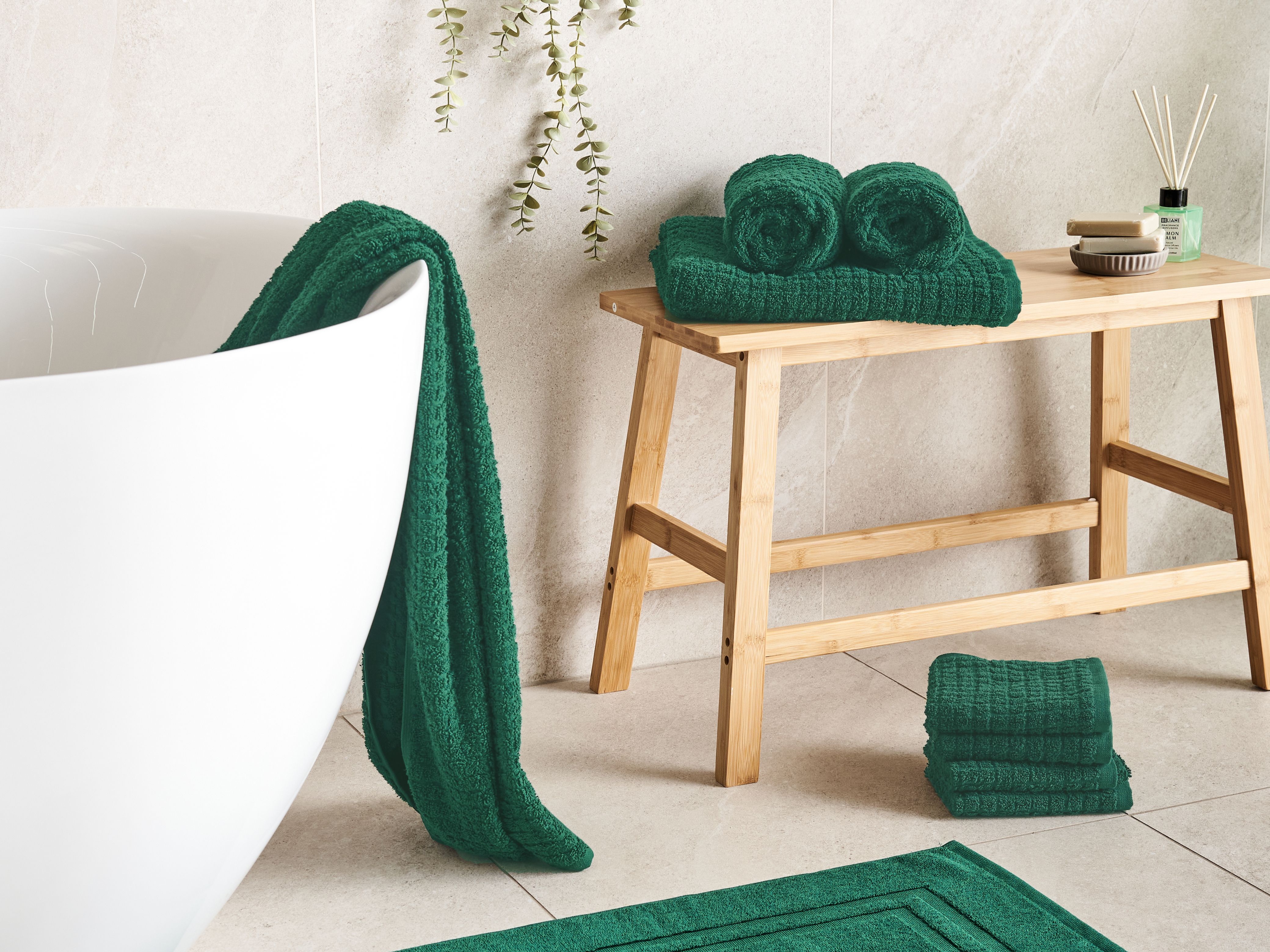 Set of 9 Towels ATAI Cotton Green