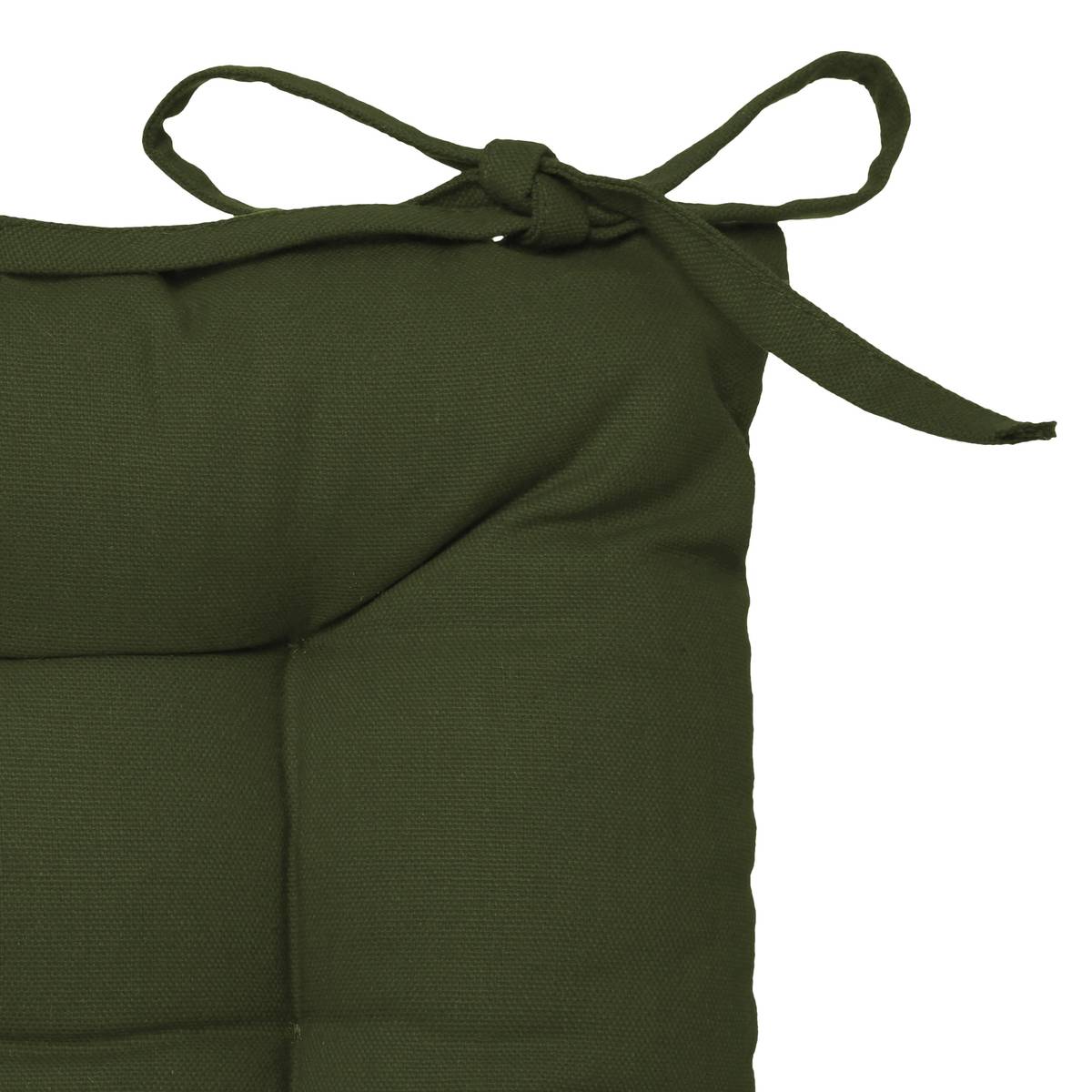 Chair cover Khaki green, 38x38 cm