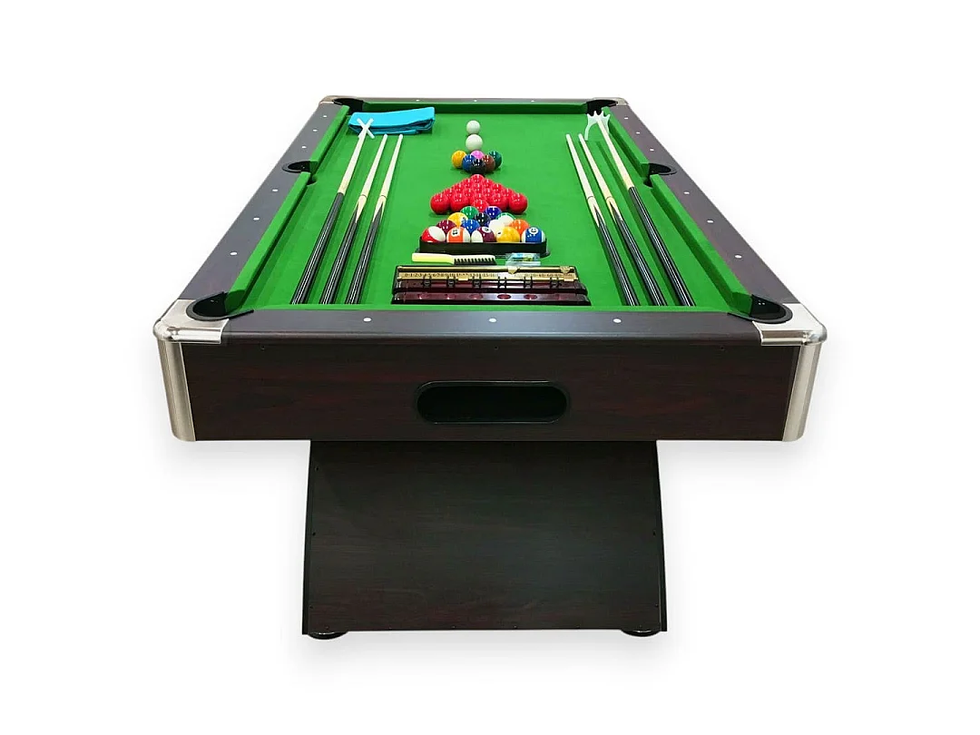 Table de Billard 8 Pieds moderne vert avec accessoires complets – Poseidon