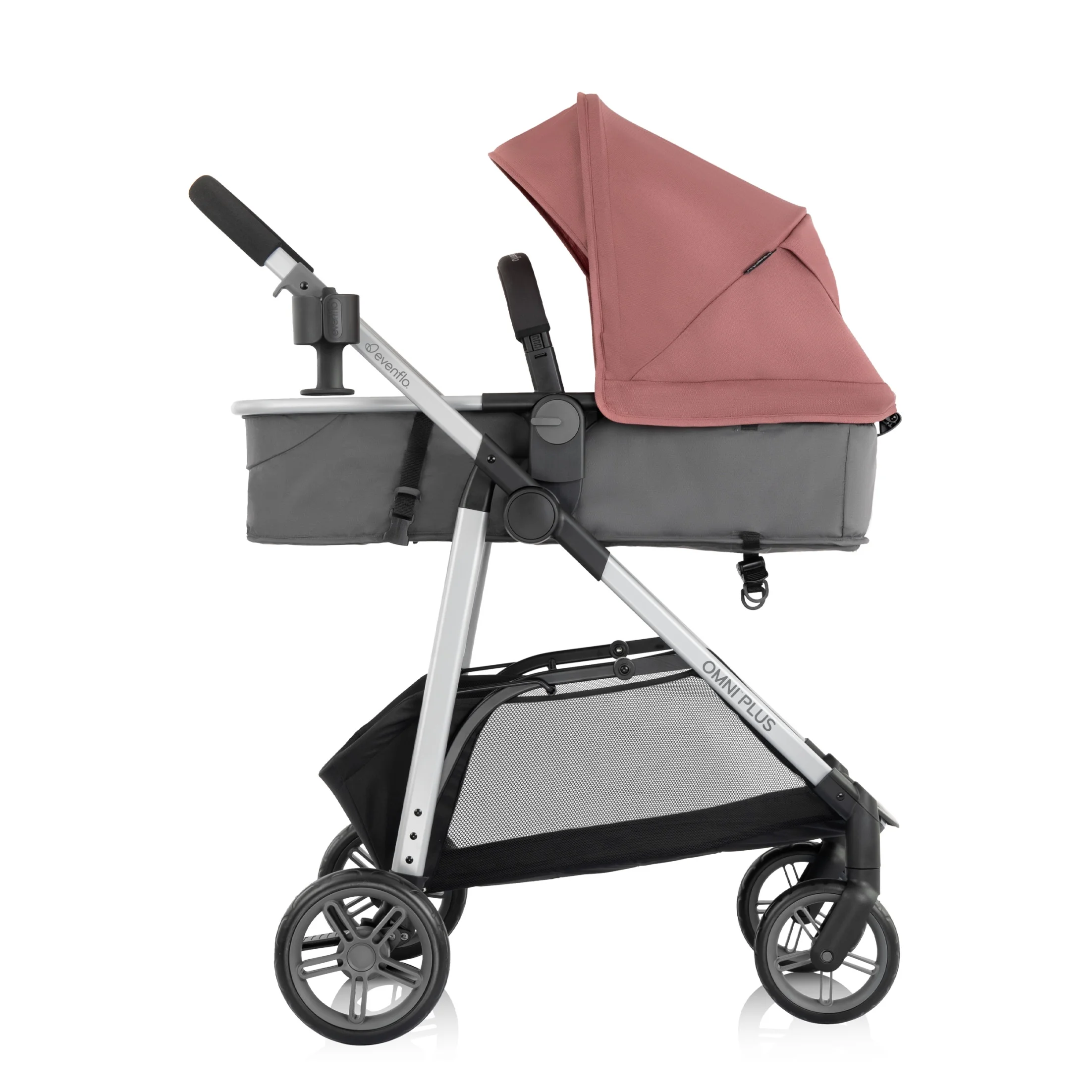 Evenflo Omni Plus Modular Travel System with LiteMax Sport Infant Car Seat, Mylar Gray, Unisex - Image 80